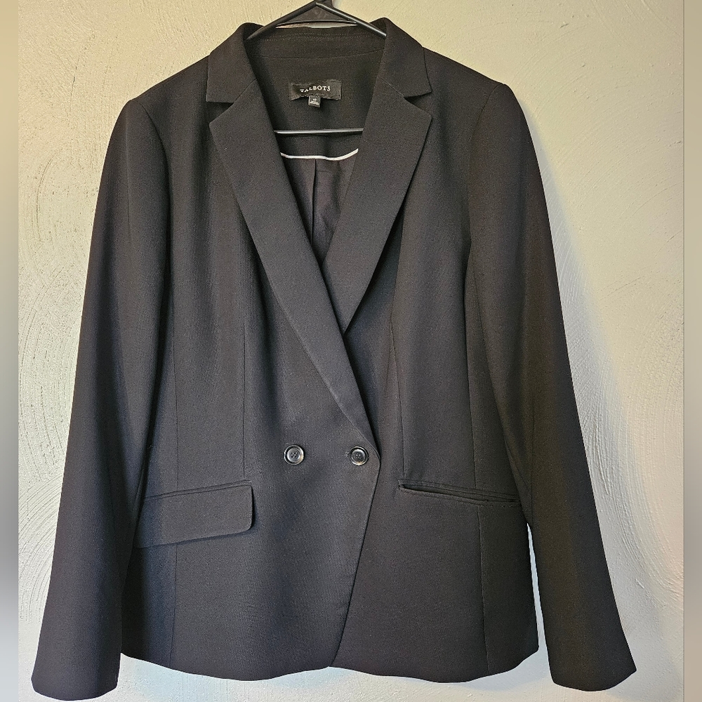 Talbots Lined Blazer Jacket Single Button Pockets… - image 1